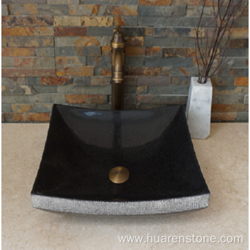 G684 fuding black granite sink